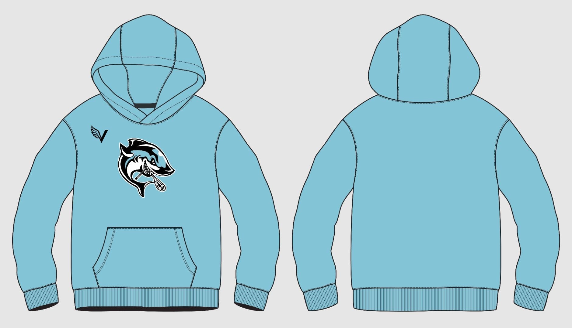 LI Sharks Elite Hoodie - Vanguard Athletix LLC