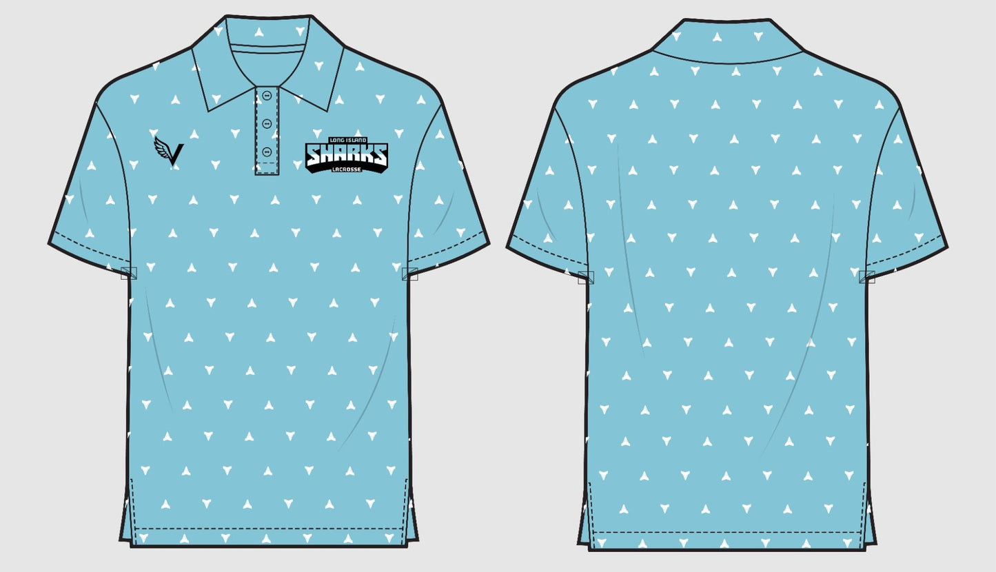 LI Sharks Polo Shirt - Vanguard Athletix LLC