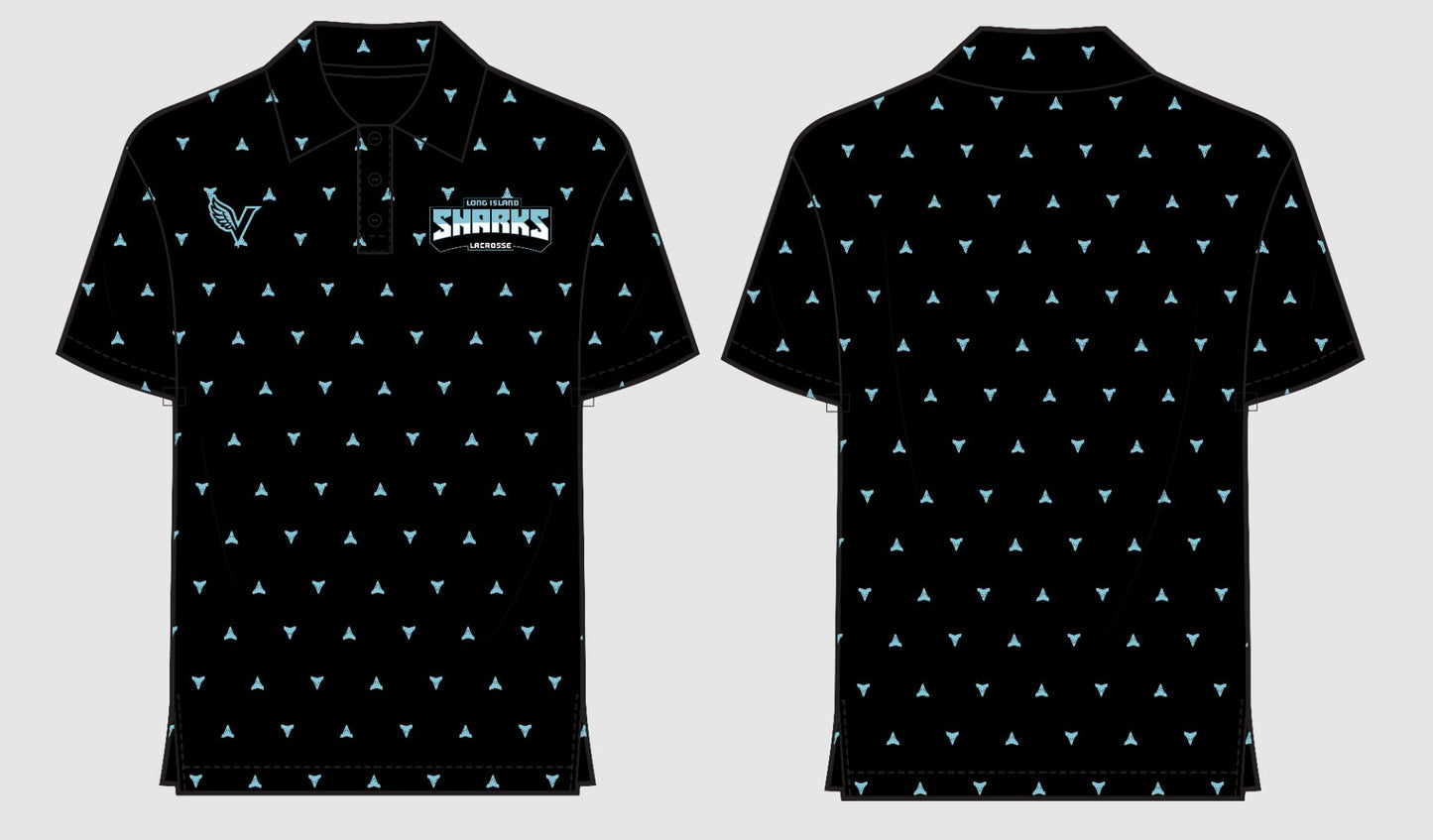 LI Sharks Polo Shirt - Vanguard Athletix LLC