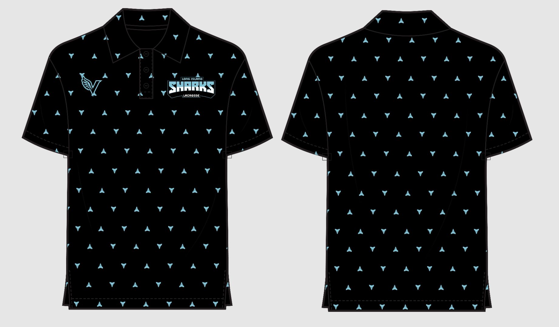 LI Sharks Polo Shirt - Vanguard Athletix LLC