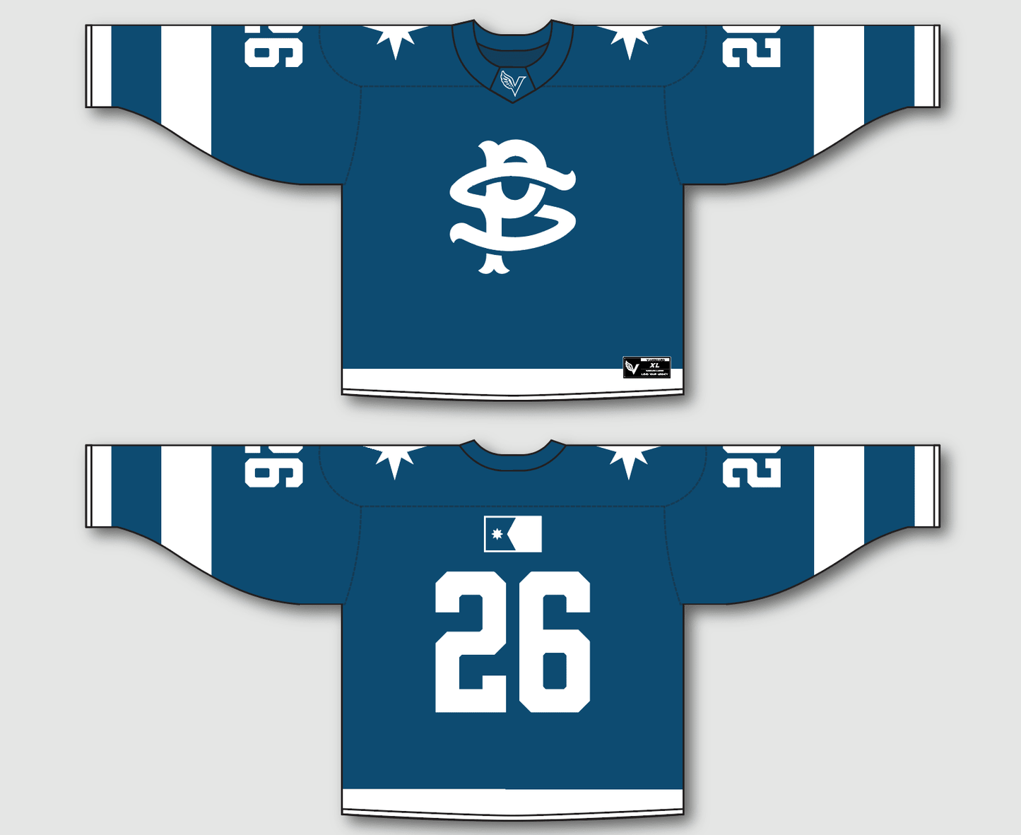 St. Paul Blue shirts Box Jersey Top (Goalie) - Vanguard Athletix LLC