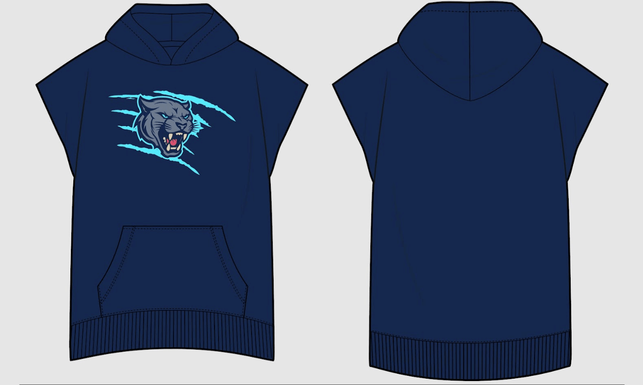 Thunder Cats Elite Cutoff Hoodie - Vanguard Athletix LLC